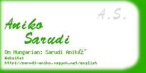 aniko sarudi business card